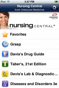 Nursing Central iPhone Application